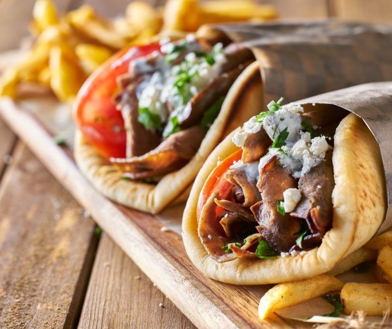 Image of two gyros.
